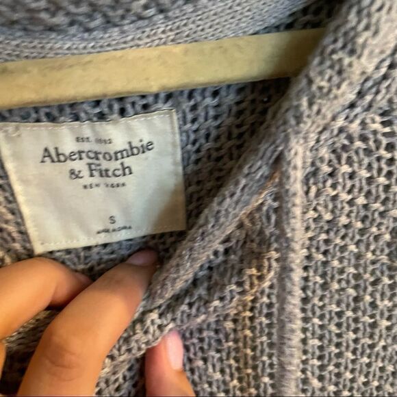 Abercrombie & Fitch Open Knit Pullover Hoodie - Picture 5 of 6